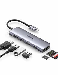 Ugreen USB C Hub 6-IN-1 USB C To USB Adapter 4K HDMI Adapter Multiport Dongle 3 USB 3.0 Ports Sd tf Card Reader USB Converter