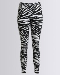 Sun Things Ladies Zebra Printed Leggings in Multi Colour