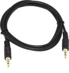 Aux 3.5MM Male To Male Extension Cable 1.5M Black
