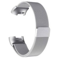Milanese Loop For Fitbit Inspire hr M l Silver