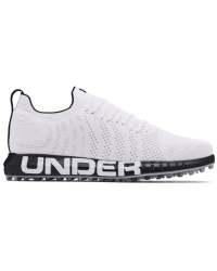 Men's Ua Hovr Knit Lace Up Spikeless Golf Shoes - White 6