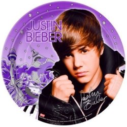 Justin Bieber 9" Plates