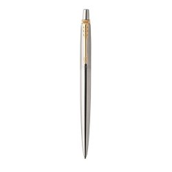 Classic Parker Jotter Ballpoint Pen Stainless Steel Gold Trim