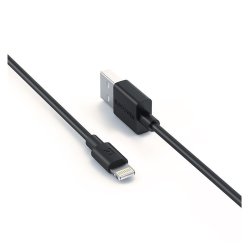 USB To Lightning 3 Pack 1X 0.6M 1X 1M 1X 2M Cable - Black