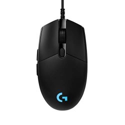 Logitech G Pro Wired Gaming Mouse Hero 16K Sensor 16000 Dpi Rgb Ultra Lightweight 6 Programmable Buttons On-board Memory Built For Esport Compatible With