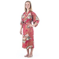 The Japanese Shop Big Girls' Cotton Japanese Kimono 128 To 134CM Red