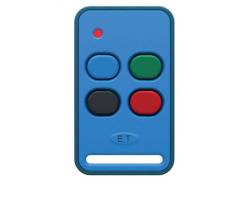 Et Rolling Code Remote 4 Button 434MHZ Blue