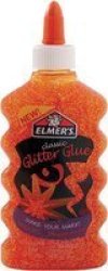 Elmer& 39 S Glitter Glue 177ML Orange