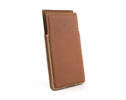 Otis Blackberry KEY2 Le Handmade Leather Case With Built-in Magnet Brown