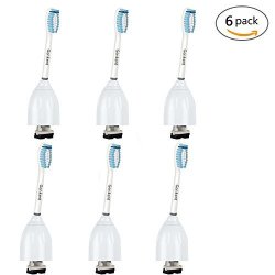 Genkent Sensitive Replacement Toothbrush Heads For Philips Sonicare E-series HX7056 6 Pack