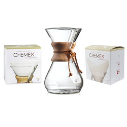 Chemex Coffee Maker 8 Cup & Filter Bundle
