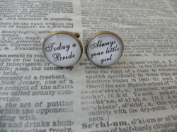 Father Of The Bride Cufflinks - Today A Bride