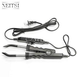 Neitsi Professional Flat Shape American Plug Fusion Hair Connector Iron Wand Melting Tool 02 Black Color