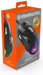 Steelseries - Aerox 5 USB Rgb Optical Wired Lightweight Gaming Mouse - Black