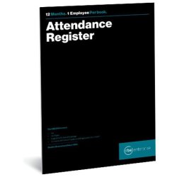 Rbe Attendance Register 12 Months 28 Pages 80GSM Bond Pack Of 10