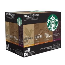 Keurig K-cup Pod Starbucks Variety Pack - 40-pk Multicolor