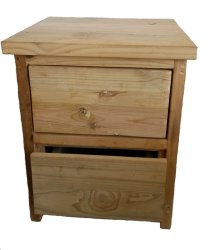 Refined Rustic Bedside Table