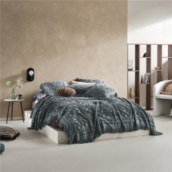 Linen House Bed Cover Somers Petrol