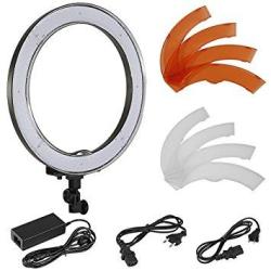 Neewer Camera Photo video 18 Inches 48 Centimeters Outer 55w 240 Pieces Led Smd Ring Light 5500k Dimmable Ring Video Light With Plastic Color Filter Set