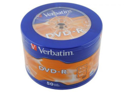 Verbatim - Dvd-r 47gb 16x Matt Silver Wagon Wheel 50 Pack