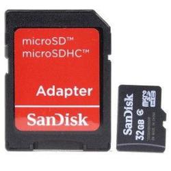 Sandisk 32GB Class 4 Microsd Card SDSDQM-032GB35A - With Sd Adapter