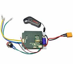Hobbysky 24V Single Motor Drive Esc For Brushless Belt Motor & Wireless 2.4G Remote Control Transmitter For Electric Skateboard Longboard Scooter Diy Skateboard