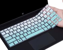 Casebuy Keyboard Cover Compatible With 12.5 Inch Dell Latitude E7250 E7270 7280 7290 E5250 E5270 Dell Latitude 7370 7380 7389 7390 13.3 Inch Laptop Protective Skin Ombre Mint Green
