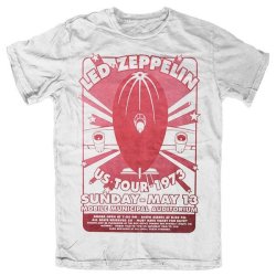 LED Zeppelin - Mobile Municipal Unisex T-Shirt - White Large