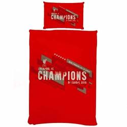 Liverpool Fc Champions Of Europe Single Duvet Cover Set