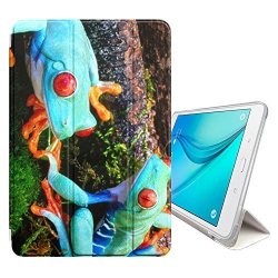 Stplus Weird Baby Frog Smart Cover With Back Case + Auto Sleep wake Function + Stand For Samsung Galaxy Tab S2 - 9.7" T810 T811 T813 T815 T819 Series