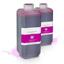 Sojiink Magenta Refill Ink 16.9 Oz Bottle Compatible With Most Inkjet Printers 2-PACK INCLUDES Refill Kit