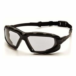 Z87 Spoggle Safety Glasses Polycarbonate Lenses Provide 99% Protection Against Harmful Uv Rays Resilient And Durable Frame Features An Extended Side Shield Black-gray Frame clear