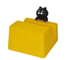 Decole 4048 Cat Cell Phone Box Stand Tuxedo Cat