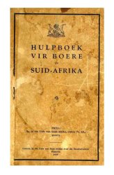 Hulpboek Vir Boere In Suid-afrika Pretoria 1937