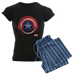 Cafepress Captain America Grunge - Womens Novelty Cotton Pajama Set Comfortable Pj Sleepwear