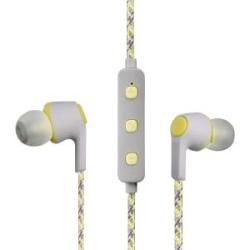 Volkano Moda Series - Nylon Bluetooth Earphones - Yellow