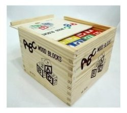 Education Wooden Abc Blocks 48 Pieces For Kids