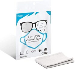 Cyxus Anti Fog Cloth For Glasses Antifog Cloth For Eyeglasses Screen Ipad Iphone Tablet Cell Phone Camera Lenses Reusable Cleaning Cloths