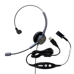 HW528N Mono-ear Noise-cancelling Headset + USB Quick Disconnect Cable