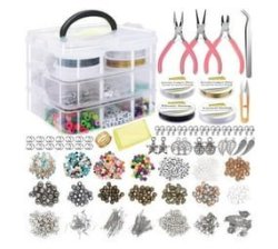 Craft Diy Gemstone beads Jewellery Making Kit With Accessories Set Of 1171