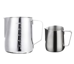 Coffee Essential Stainless Steel Milk Frothing Jugs - 350ML + 550ML