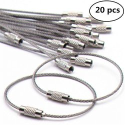 M2 304 Stainless Steel Wire Rope Thimble for Wire Rope Cable Thimbles  Rigging (20PCS)