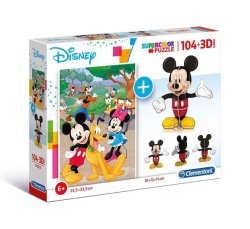 - Mickey Mouse 3D Puzzle 104 Pieces