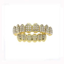 Teeth Grillz Upper & Lower - Gold Plated