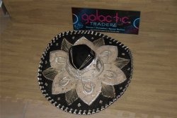 Galactic Sombrero Mariachi Pigalle Mexican Velvet Hat. 56CM Wide Traders