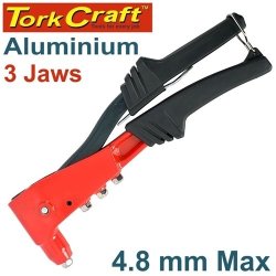Tork Craft Aluminium Hand Riveter 4.8MM Max 3 Jaw H duty TCRG0310