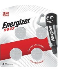 Energizer Energizer 2032 3V Lithium Coin Battery 4 Pack Moq X12 E000013800