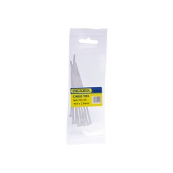 Dejuca - Cable Ties - Natural - 100MM X 2.5MM - 10 PKT - 8 Pack