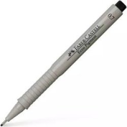 Faber-Castell Ecco Pigment Drawing And Writing Pen - 0.7 Black Box Of 10