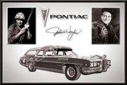 John Wayne - Pontiac - Classic Metal Sign